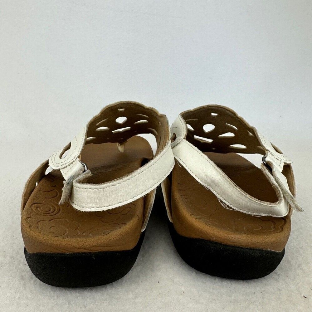 Rockport Ridge Sling Strap White Thong Sandals Womens size 10 - Picture 4 of 8